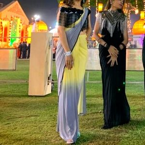 Easy wear saree, off shoulder top for morden girl